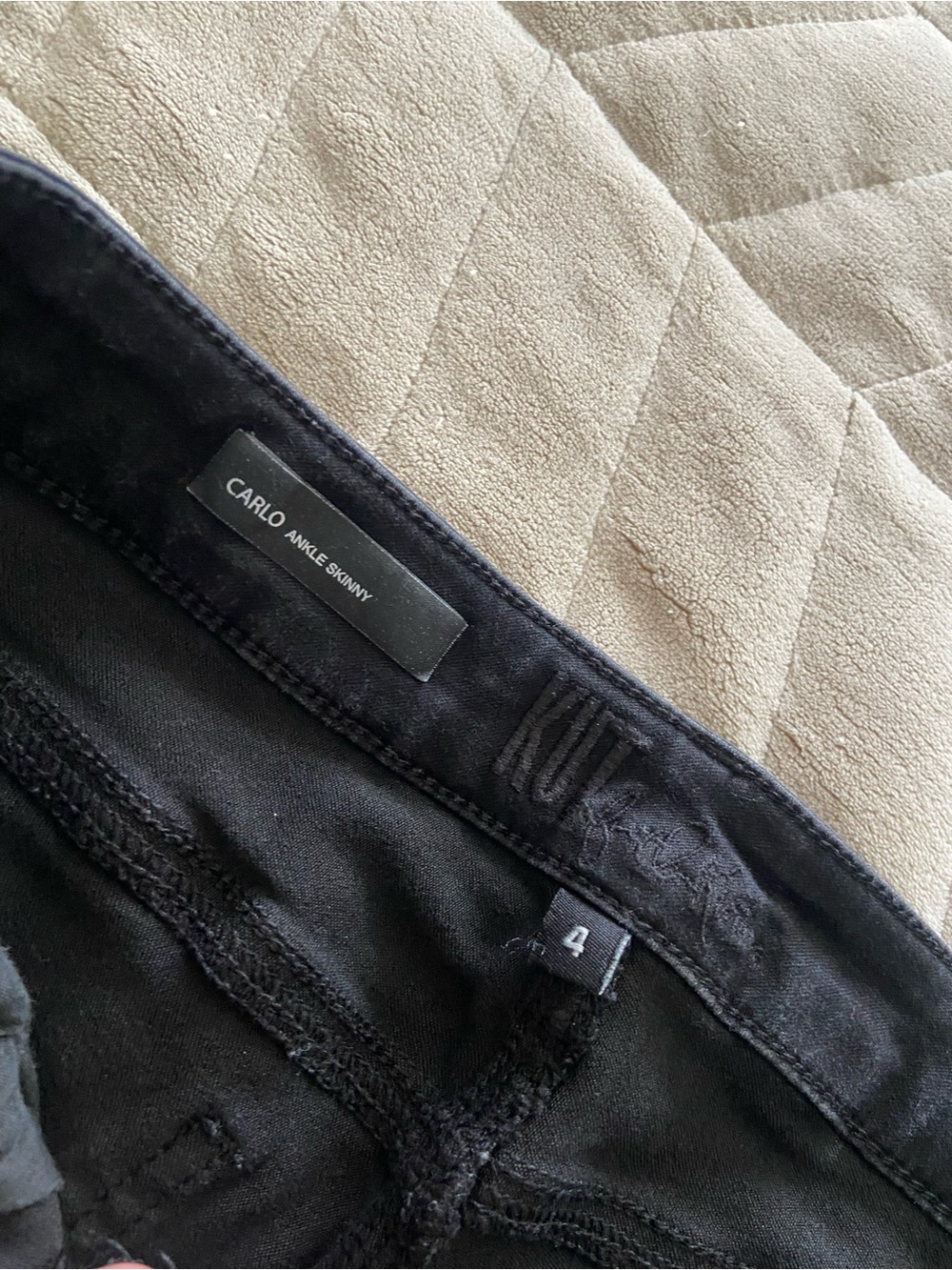 Kut from the Kloth Black Ankle Skinny Jeans